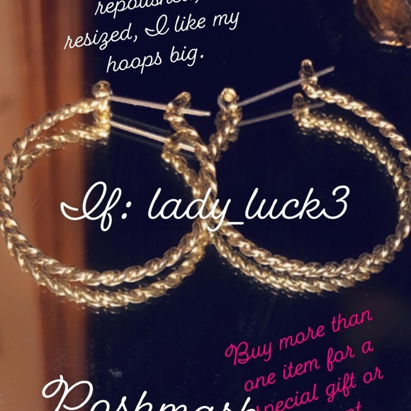 14 karat gold hoops brand new. - Picture 3 of 3